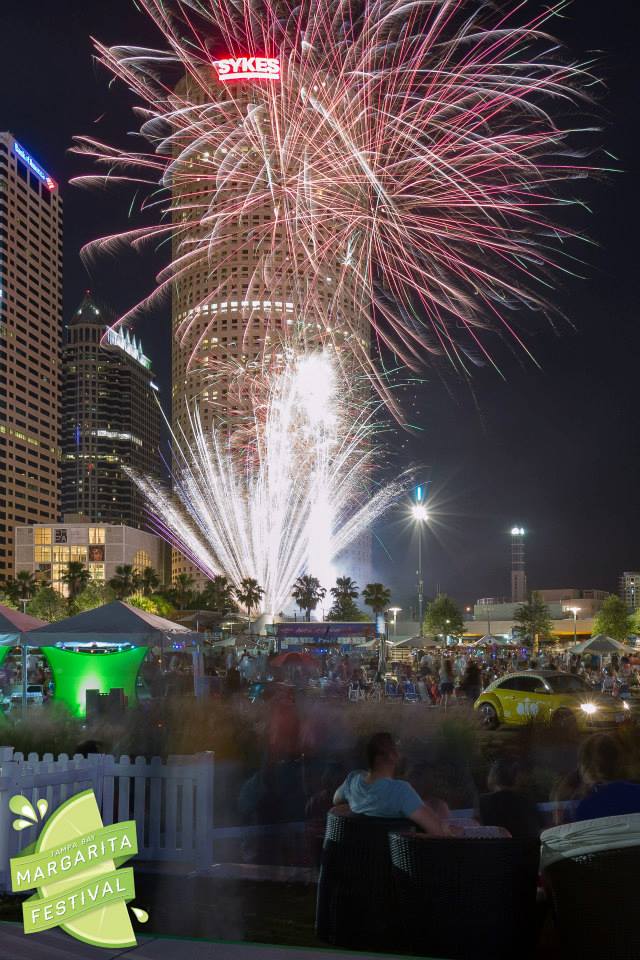 Fireworks at the Tampa Bay Margarita Festival Fireworks at the Tampa Bay Margarita Festival