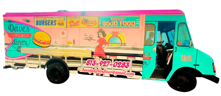 Book Dave's Jukebox Diner Food Truck for you next event Dave's Jukebox Diner Food Truck Tampa