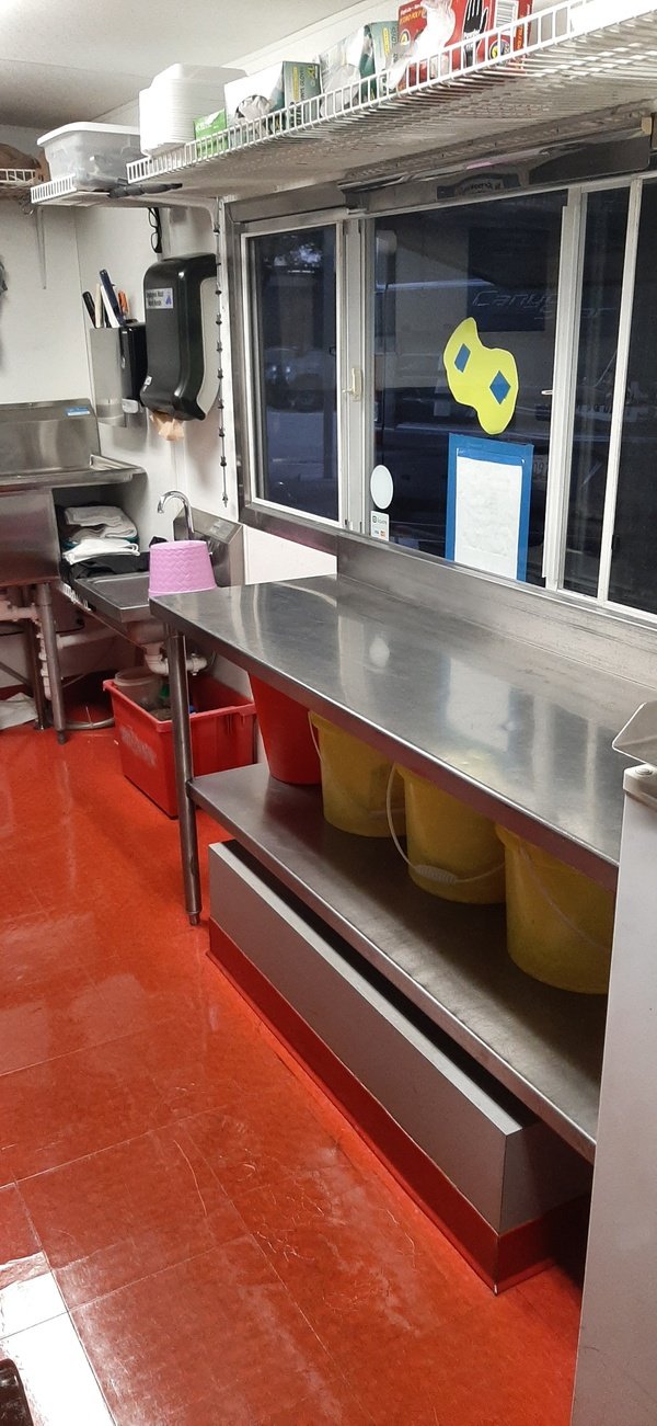 Florida Food Truck Interior For Sale Serving Side of Food Truck for Sale in Florida