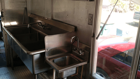 3 Compartment Sink and Handwash Sink