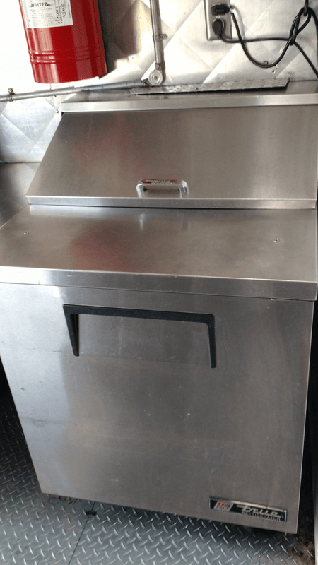 Fire extinguisher and sandwich prep