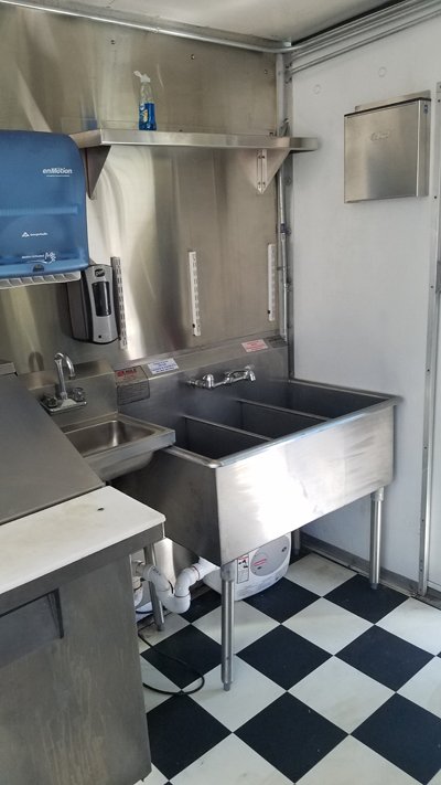 3 Compartment Sink and Hand Washing Sink