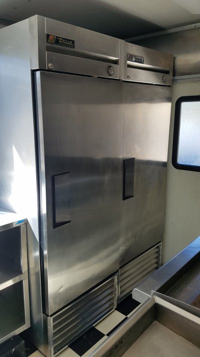 Fridge and Freezer in Food Truck for Sale Tampa Fridge and Freezer