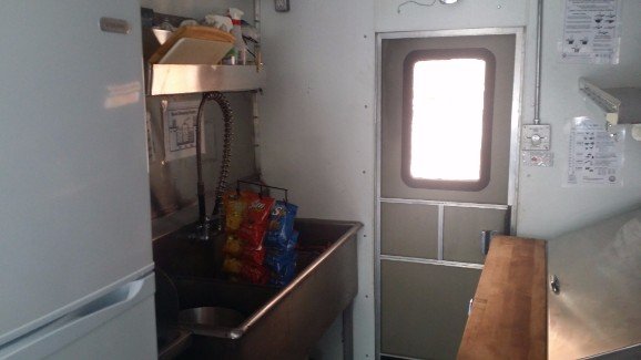 Dish washing area 3 compartment Sink
