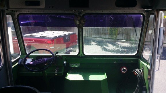 Food Truck Cab with Shades Cab of Food Truck