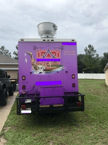 Storage Area on Rear of Food Truck For Sale Food Truck For Sale with Rear Cargo Area