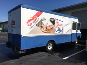 Empty Food Truck for Sale Side View of Food Truck For Sale