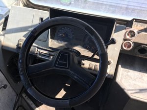 Empty Food Truck for Sale Steering Wheel of Food Truck