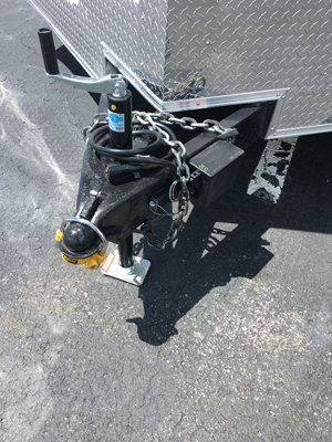 Hitch on 2018 New Black Food Trailer Hitch on 2018 New Black Food Trailer