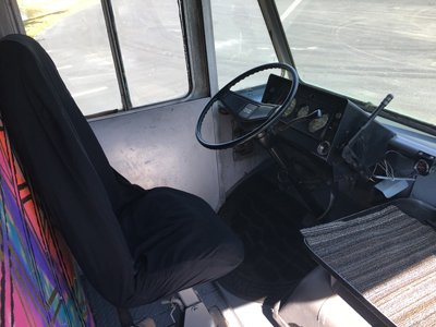 Chevy 1977 Food Truck for Sale Tampa, Florida View of Drivers Cabin
