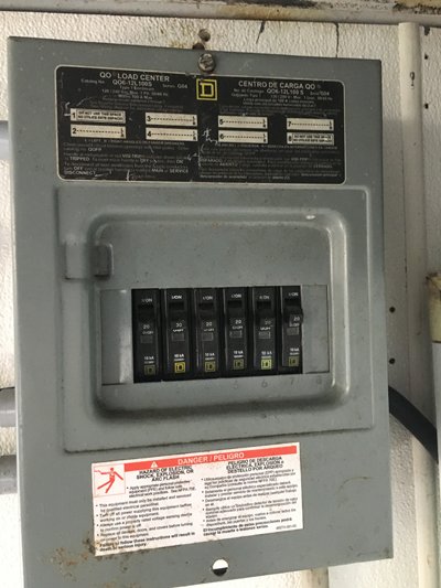 Chevy 1977 Food Truck for Sale Tampa, Florida Electrical Circuit Board on Food Truck