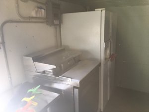 Chevy 1977 Food Truck for Sale Tampa, Florida View of Equipment by Window