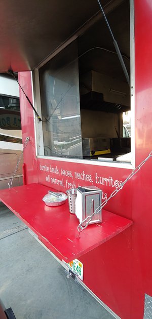 Window on Food Trailer in Florida Window on Food Trailer