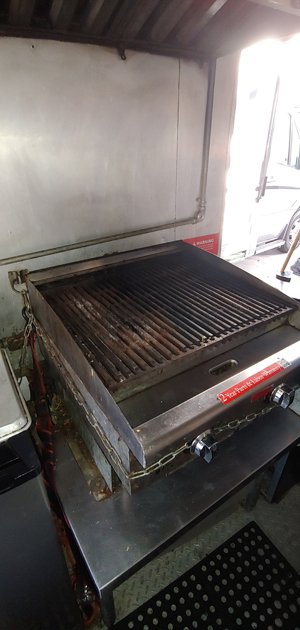 Grill on Food Trailer in Tampa Florida Grill on Food Trailer