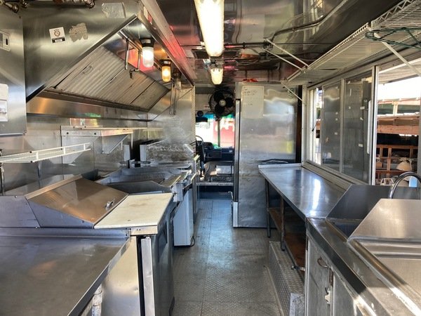 Used Food Truck Kitchen Interior of Food Truck For Sale