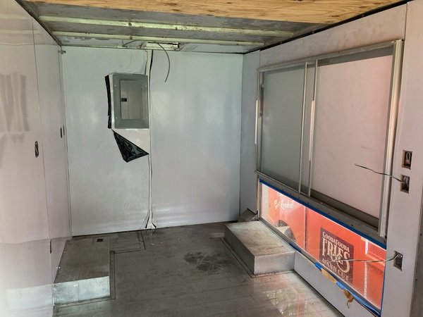 Nice Serving window with display window in a food truck that's for sale Food Truck For Sale with Custom Serving Window