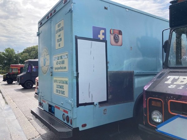 Outside of Coffee Food Truck For Sale Exterior of Food Truck For Sale