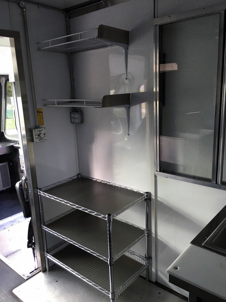 Food Truck For Freightliner Diesel, Food Truck Shelving Ideas