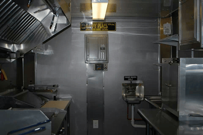 Interior View of Food Trailer in Tampa Florida Interior View of Food Trailer
