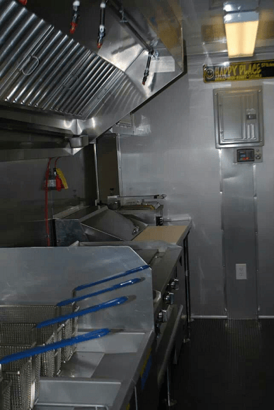 Interior View of Food Trailer in Tampa Florida Interior View of Food Truck