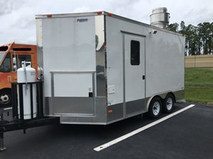 Used White Food Trailer for Sale in Tampa, Florida Used White Food Trailer for Sale in Tampa, Florida