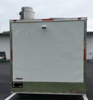 Food Trailer for Sale in Tampa Florida Back view of trailer