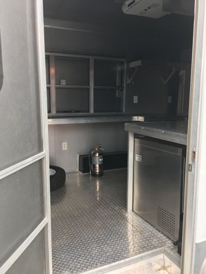 Food Trailer for sale in Florida View of the inside of the trailer