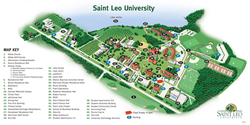 Food Truck Map St Leo University
