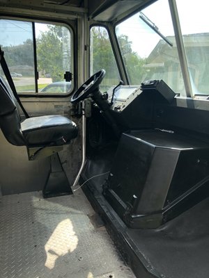 Driver's Cabin of Food Truck