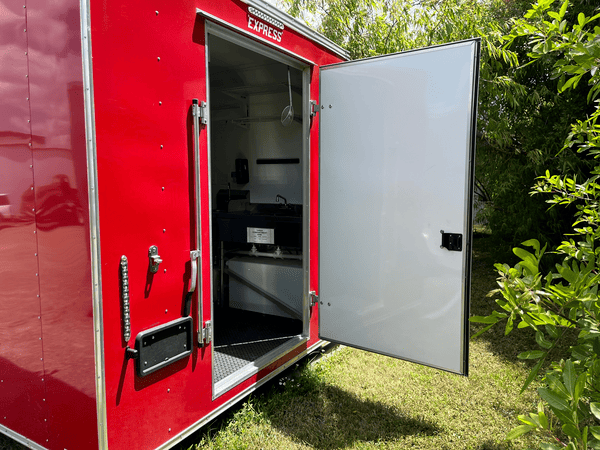 Pizza Trailer in Florida For Sale Rear Entry into Pizza Trailer