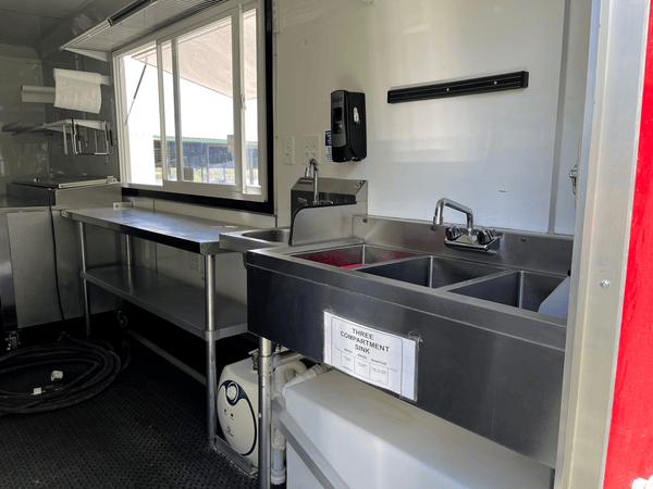 Pizza Trailer with 3 Comp Sink For Sale Pizza Food Trailer 3 Comp Sink