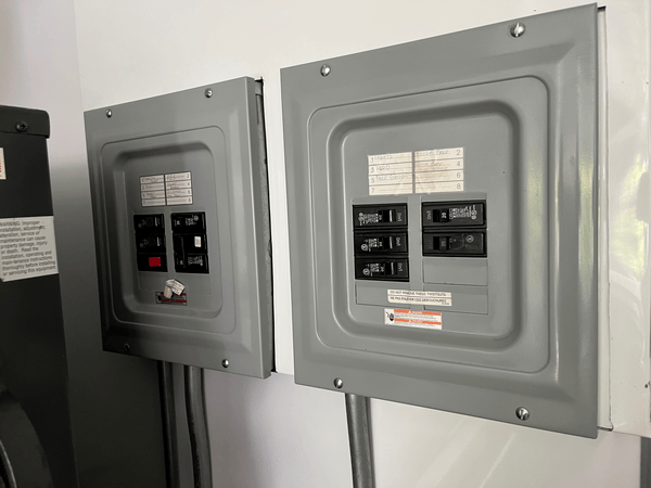Two 50 Amp Panels for Used Pizza Trailer Electrical Service for Pizza Food Trailer