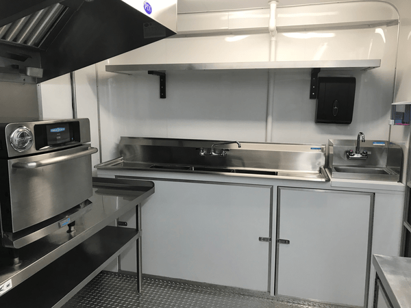 Hood of Food Trailer for Sale and Interior Tampa Florida Hood of Food Trailer for Sale and Interior