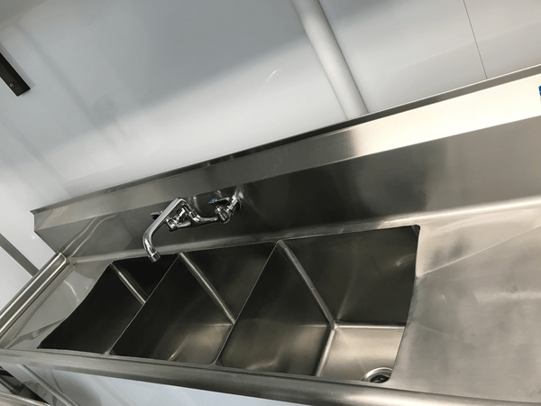 3 Compartment Sink in Food Trailer Florida 3 Compartment Sink in Food Trailer