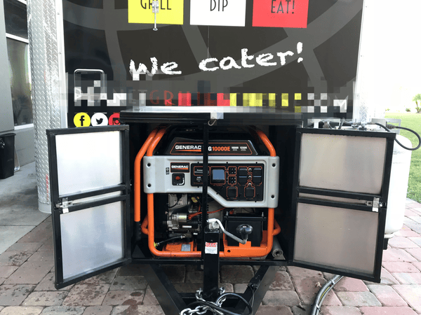 Exterior of 2015 Trailer with Generac Exterior of 2015 Trailer with Generac