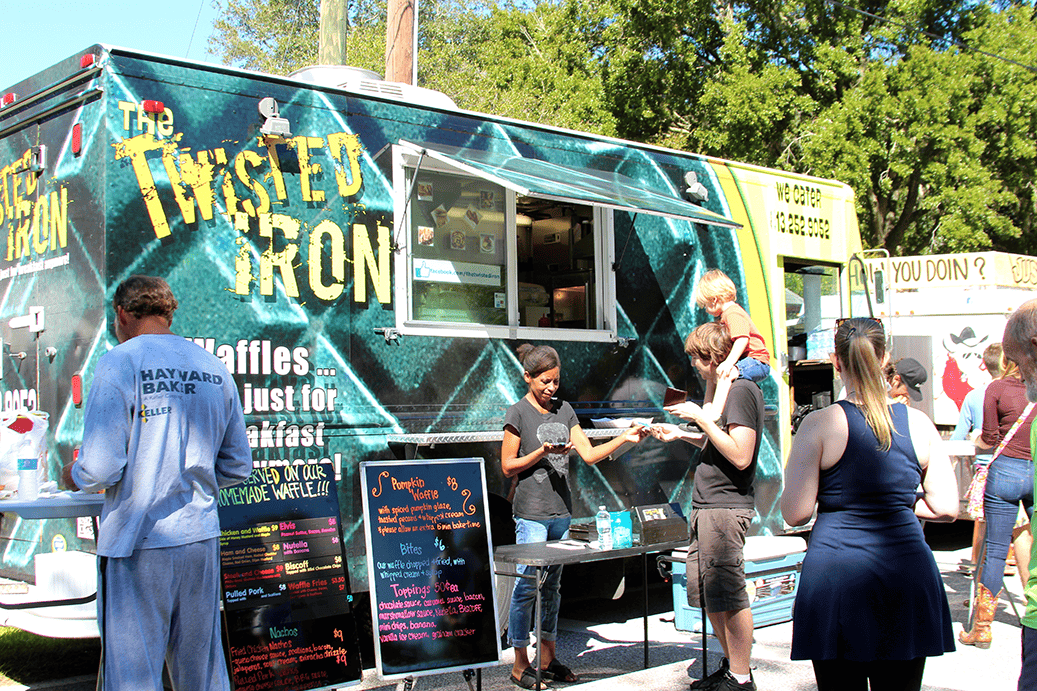 Gourmet Waffle Food Truck.