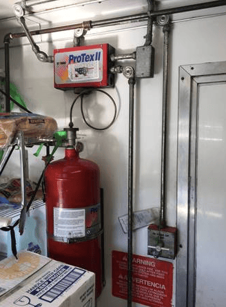 Burger Food Trailer for Sale in Lakeland Florida Fire Suppression and Extinguisher