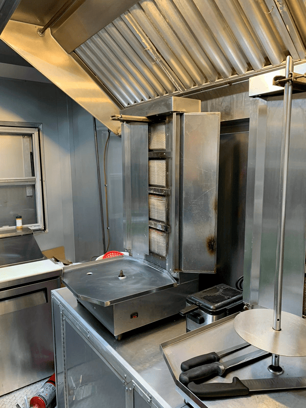 Interior of Food Trailer For Sale